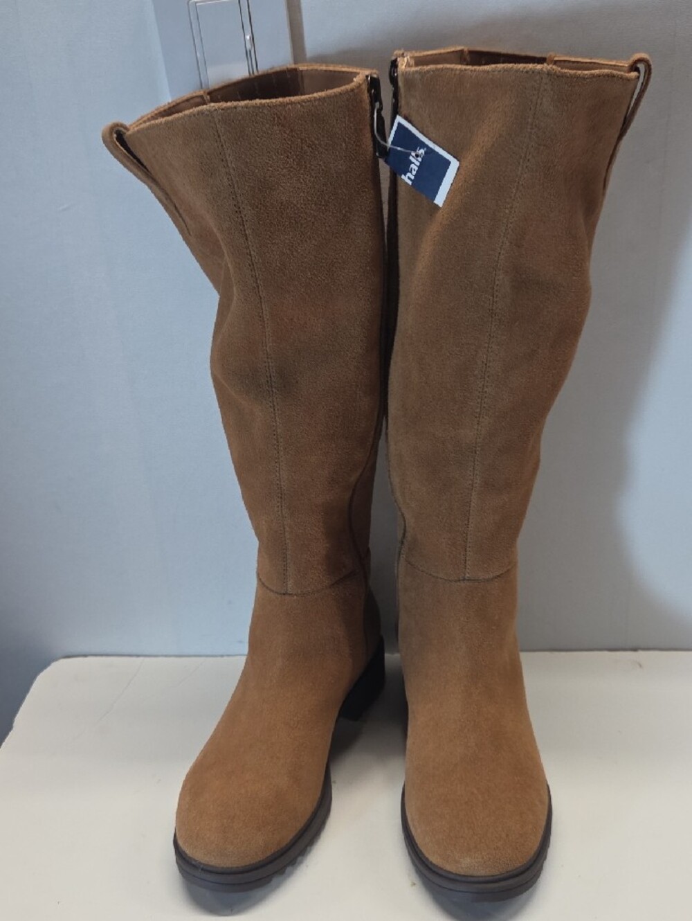 Blondo Knee Suede Boots - Tan Waterproof Size 7.5 - Picture 3 of 9